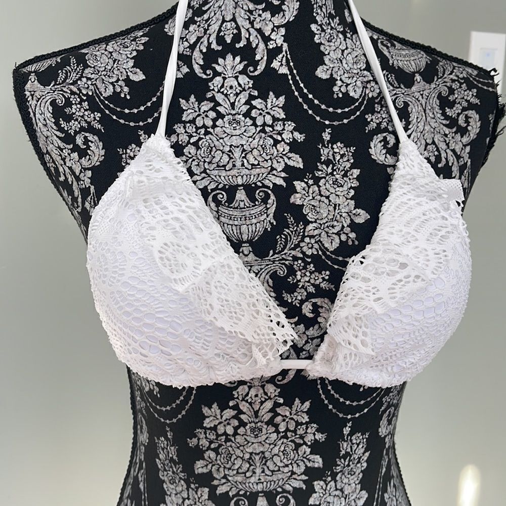 Ralph Lauren New White Lace Bikini Small